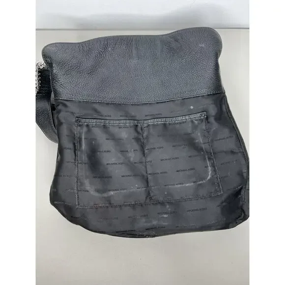 Michael Kors Handbag Astor Studded Black Leather Shoulder Bag Slouchy - Picture 16 of 16